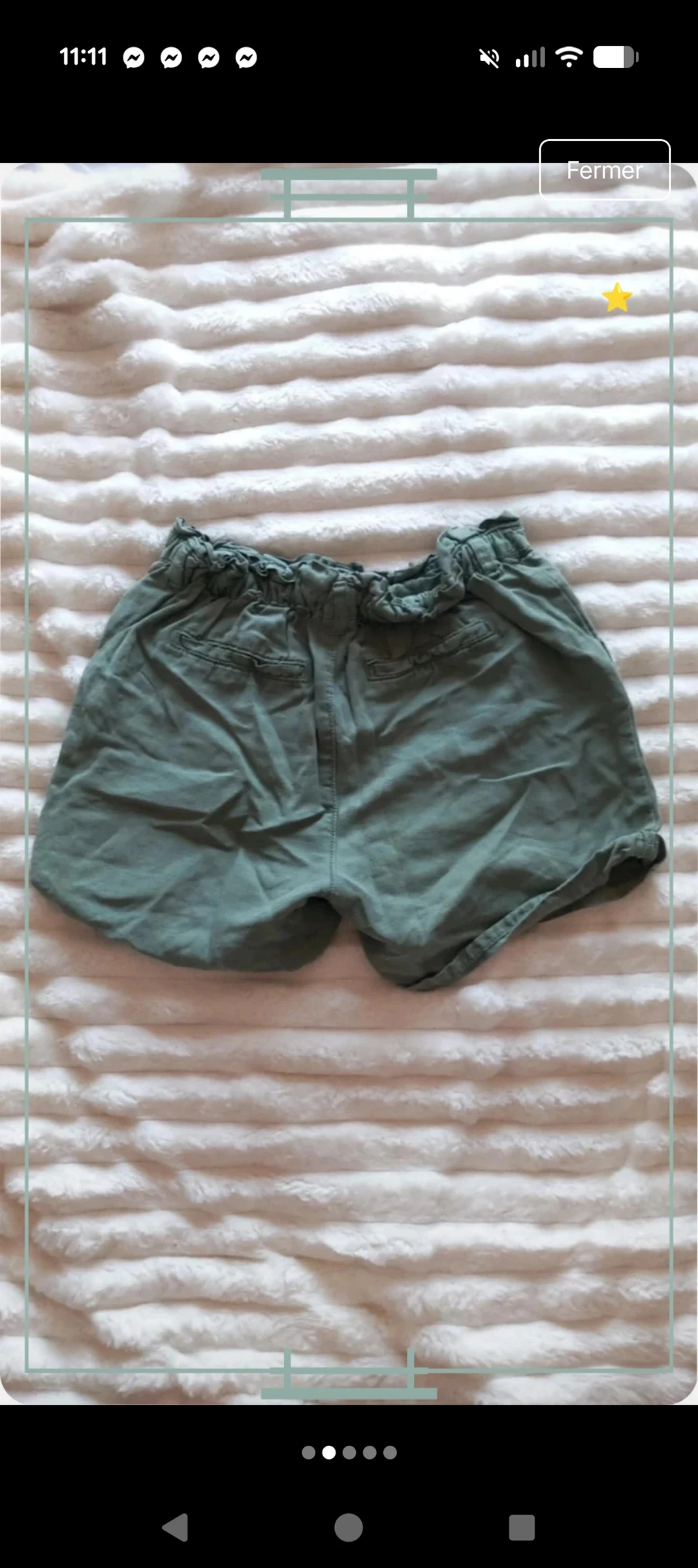 Short vert sauge fluide Tape a l'œil - Talla 10 años (140 cm) – photo 2
